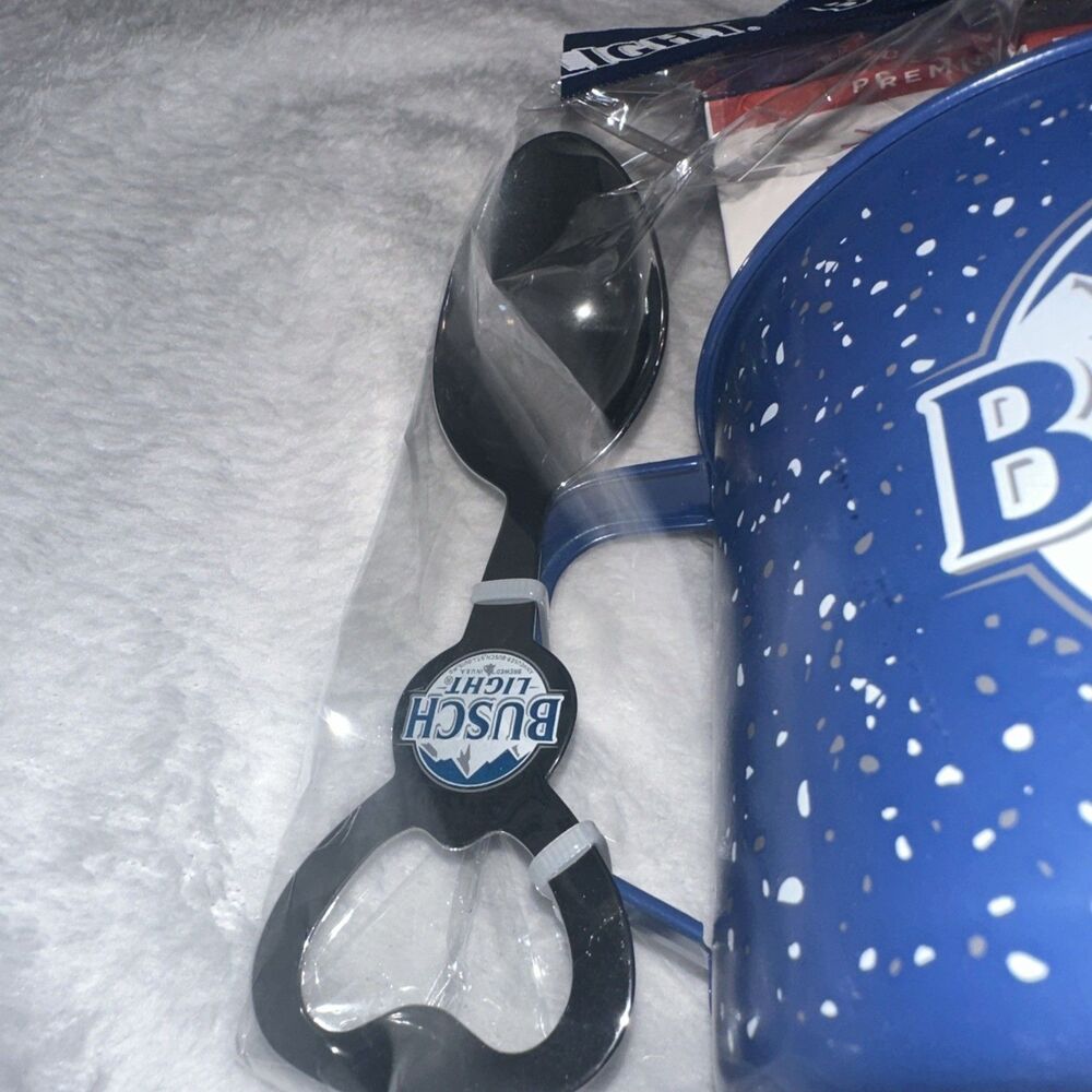 Busch Light Chili Mug Gift Set W/ Brew Spoon Limited Edition Seasoning 1 Oz NEW - Picture 5 of 11